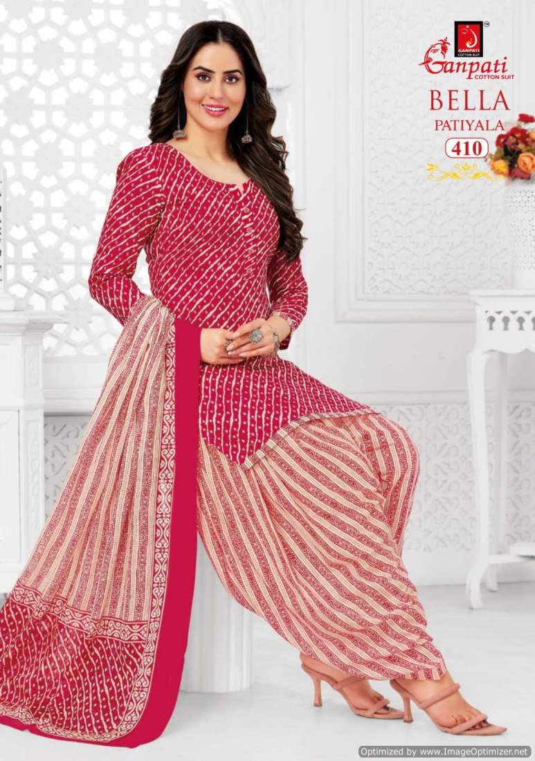 Bella Patiyala Vol 4 By Ganpati Daily Wear Cotton Printed Dress Material Wholesale Market